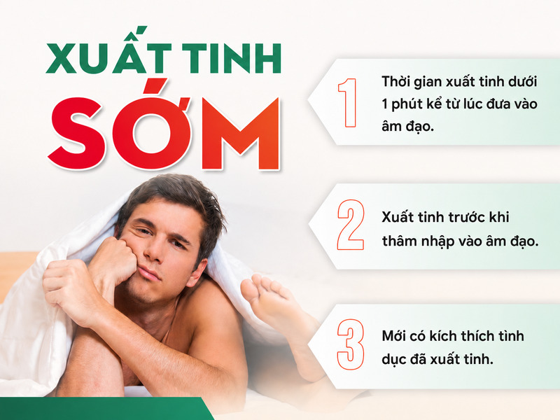 Nhận biết sớm các dấu hiệu xuất tinh sớm giúp nam giới chủ động thăm khám và cải thiện đúng cách. 
