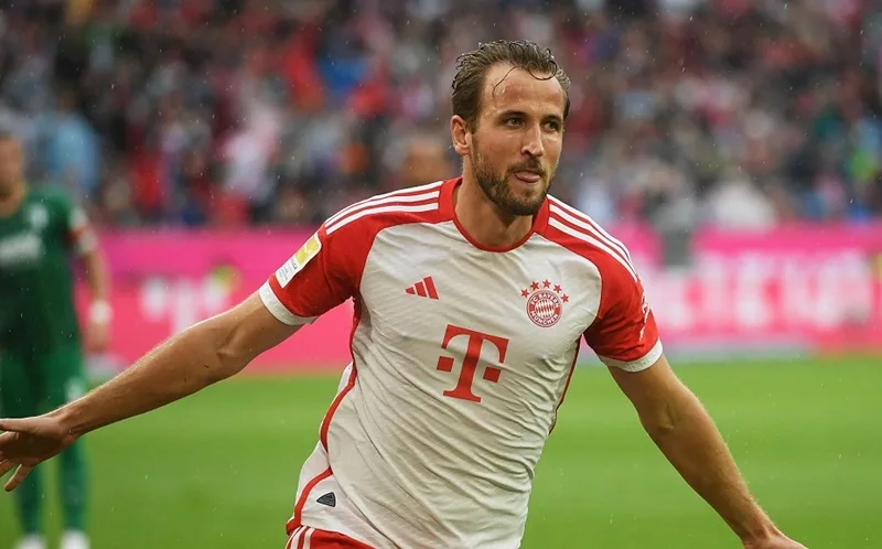 Harry Kane trong màu áo Bayern Munich.