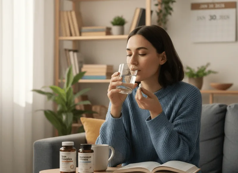 Bộ đôi vi chất Magie và Vitamin B6 giúp xoa dịu hệ thần kinh, giảm căng thẳng và cải thiện sức khỏe toàn diện.